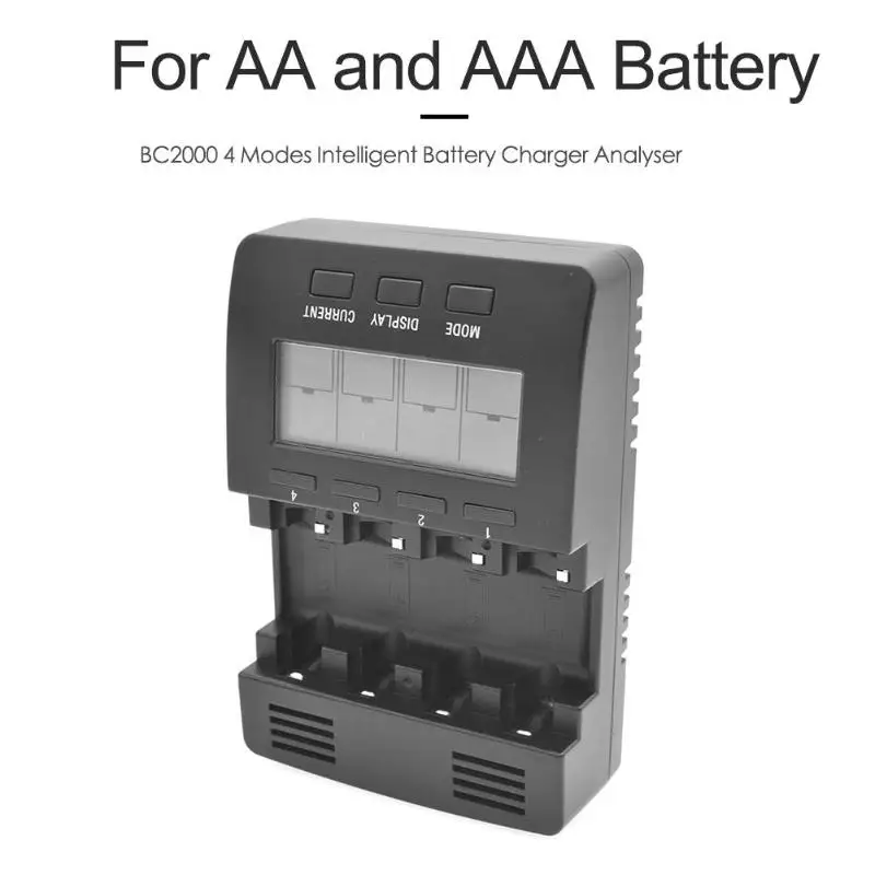 BC2000 20000 мА/ч, 4 канала Smart Батарея Зарядное устройство анализатор для AA AAA аккумуляторы предназначены для гидридных и никель-кадмиевых типов аккумуляторов и никель-металл-гидридного Перезаряжаемые Батарея