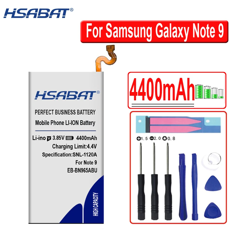 HSABAT 4400 мА/ч, EB-BN965ABU Батарея для samsung Galaxy Note9 Note 9 N960U SM-N9600 SM-N960F N9600 SM-N965F