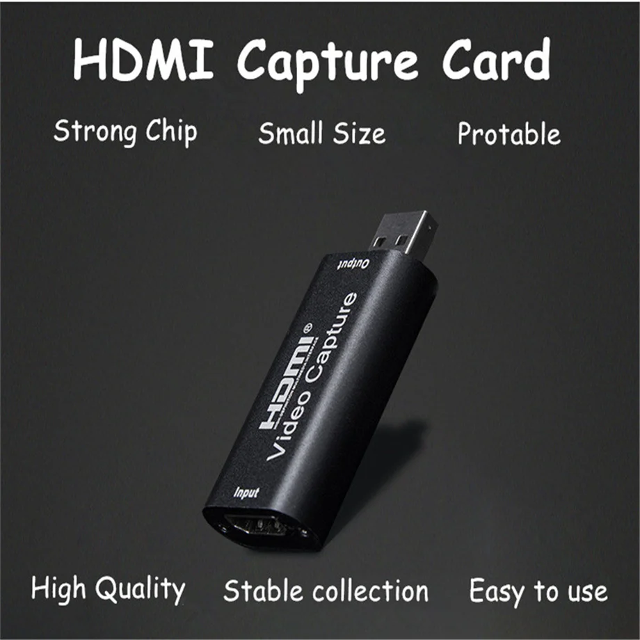 Carte Capture Vidéo 4K HDMI Vers USB A/C - Plug & Play, Boîtier Aluminium - Pour Streaming PS5, Switch, Caméra