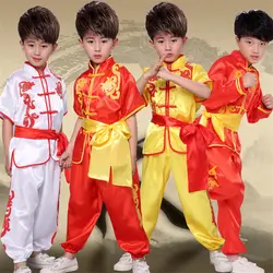 Традиционная одежда в китайском стиле кунг-фу-ушу, Детские вечерние костюмы для выступлений, танцевальная одежда Hanfu Tai Chi, форма для