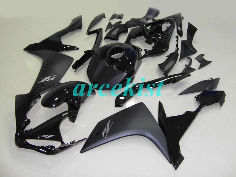 4 подарки ABS прессформы Мотоцикл Обтекатели подходит для Yamaha YZF-1000-R1 2007 2008 07 08 обтекатель кузова набор пользовательских черный Прохладный
