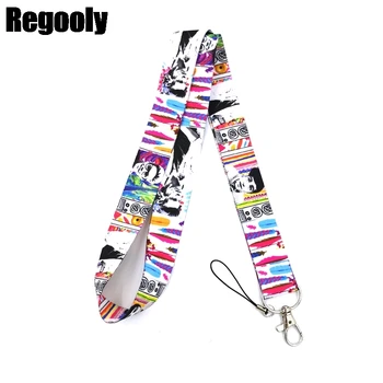 

10pcs Harry Sytles Neck Strap Lanyard keychain Mobile Phone Strap ID Badge Holder Rope Key Chain Keyrings cosplay Accessory Gift