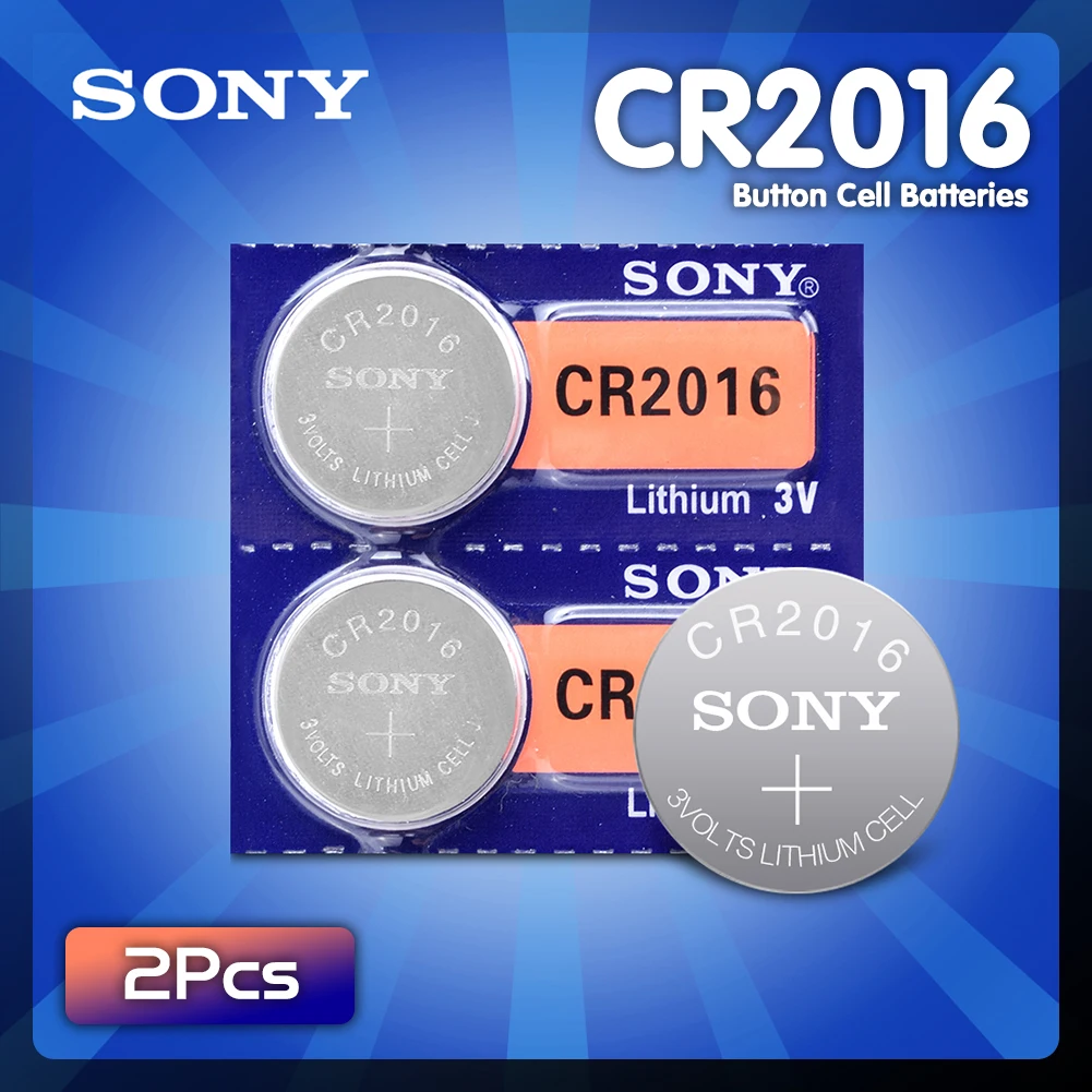 2 шт. для Sony CR2016 3V литиевая батарея DL2016 ECR2016 LM2016 BR2016 CR 2016 литий-ионная кнопка