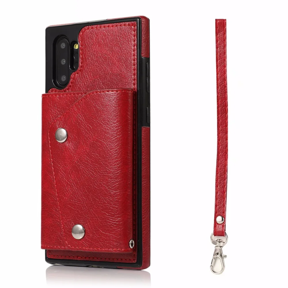 Роскошный кожаный чехол-кошелек в стиле ретро для samsung galaxy note10 pro s8 s9 s10 plus note8 note9 A20 A50 A70 s7edg