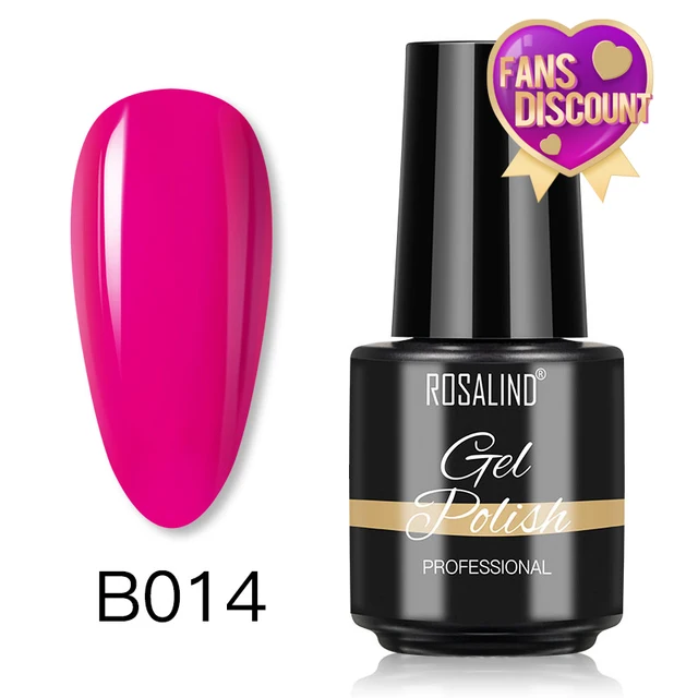 ROSALIND 7ml Gel Polish Semi Permanent Nails Gel Polish Soak Off UV LED Base Top Coat Vernis Nail Art Glitter Gel Varnish SLA-B014