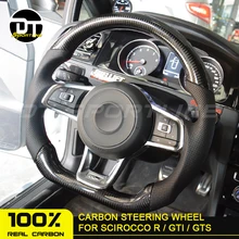 Рулевое колесо из углеродного волокна для VW Golf 7 GTI Golf R MK7 Jetta Passat Polo GTI Scirocco- Замена