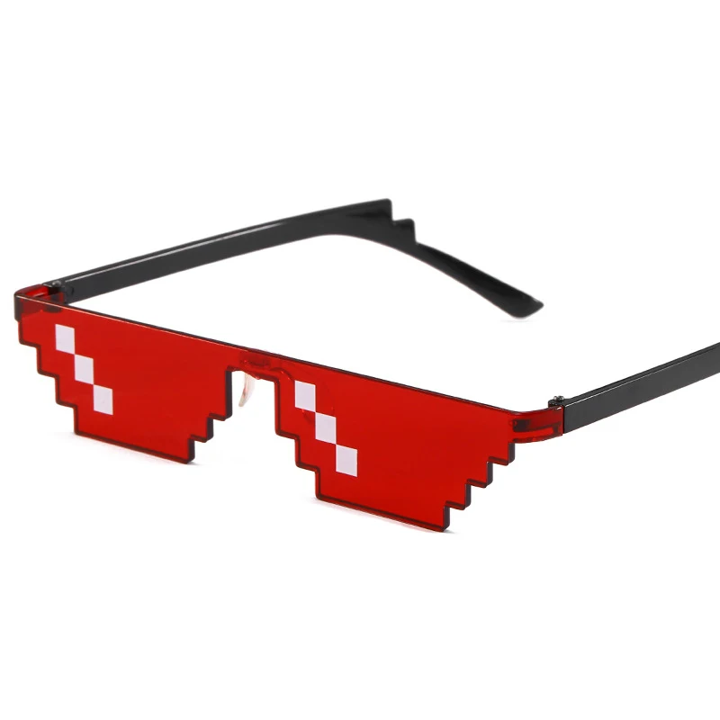 

2020 Mining Pixel Game Creepy Mosaic Sunglasses Fashion Two-dimensional Glasses Toy for Kids Unisex