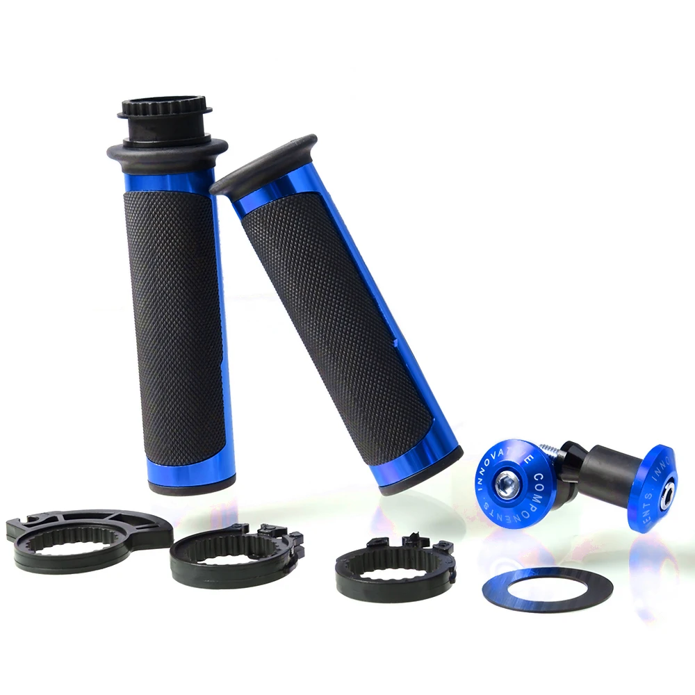 Для поездок на мотоцикле Ducati 749 999 2003-2005 848 1098 1198 2007-2013 1199 2013 Monster мотоцикл 7/" 22 мм Руль ручками Ручка Бар Конец - Цвет: blue