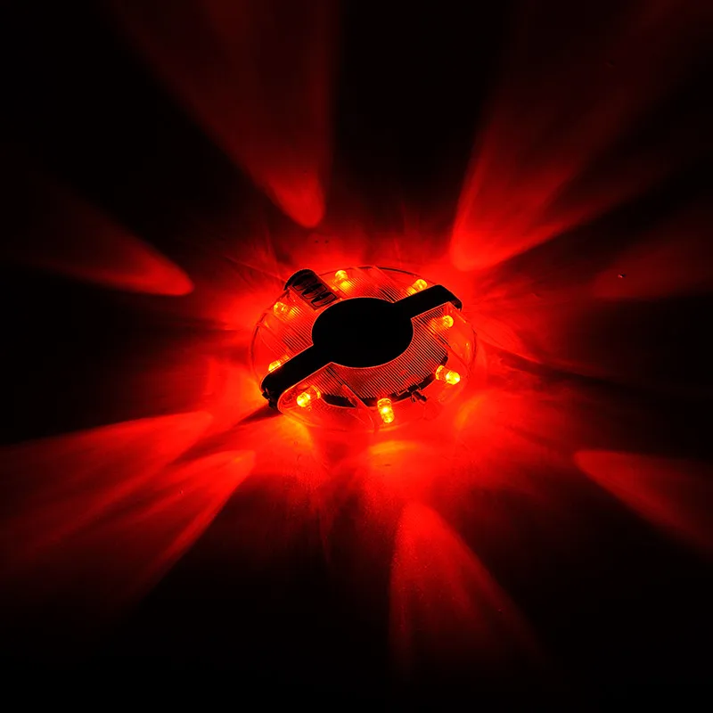 Bike LED Flower Drum Wheel Light Mountain Bicycle Front/Tail Hub Light Spoke Warning Lamp Night Riding Cycling Decoration Light