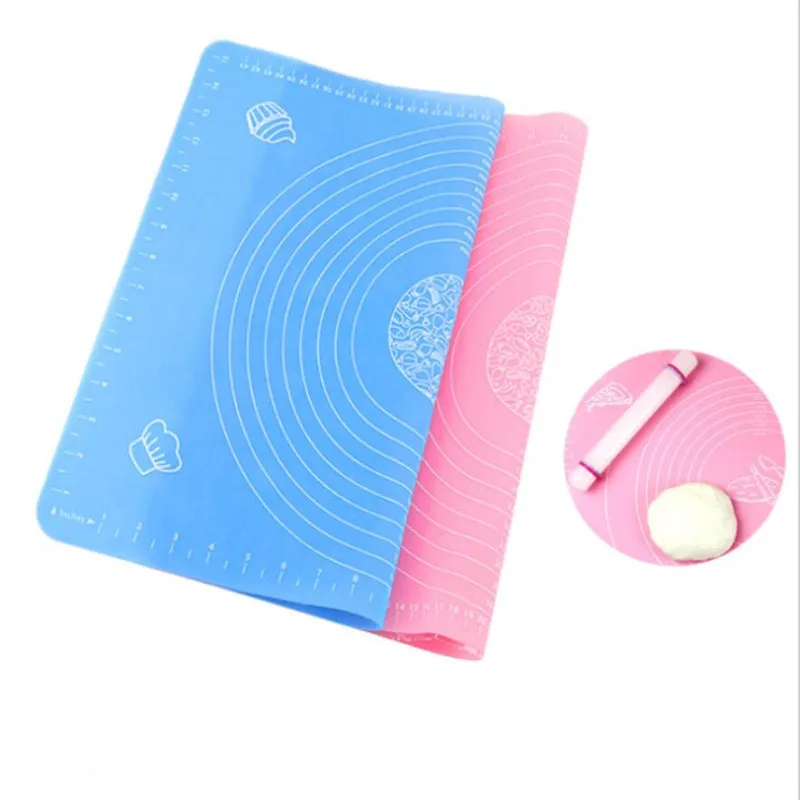1pc Non-Stick Silicone Mat Rolling Dough Liner Pad Pastry Cake Bakeware Paste Flour Table Sheet Scale Kitchen Tools 30X40CM
