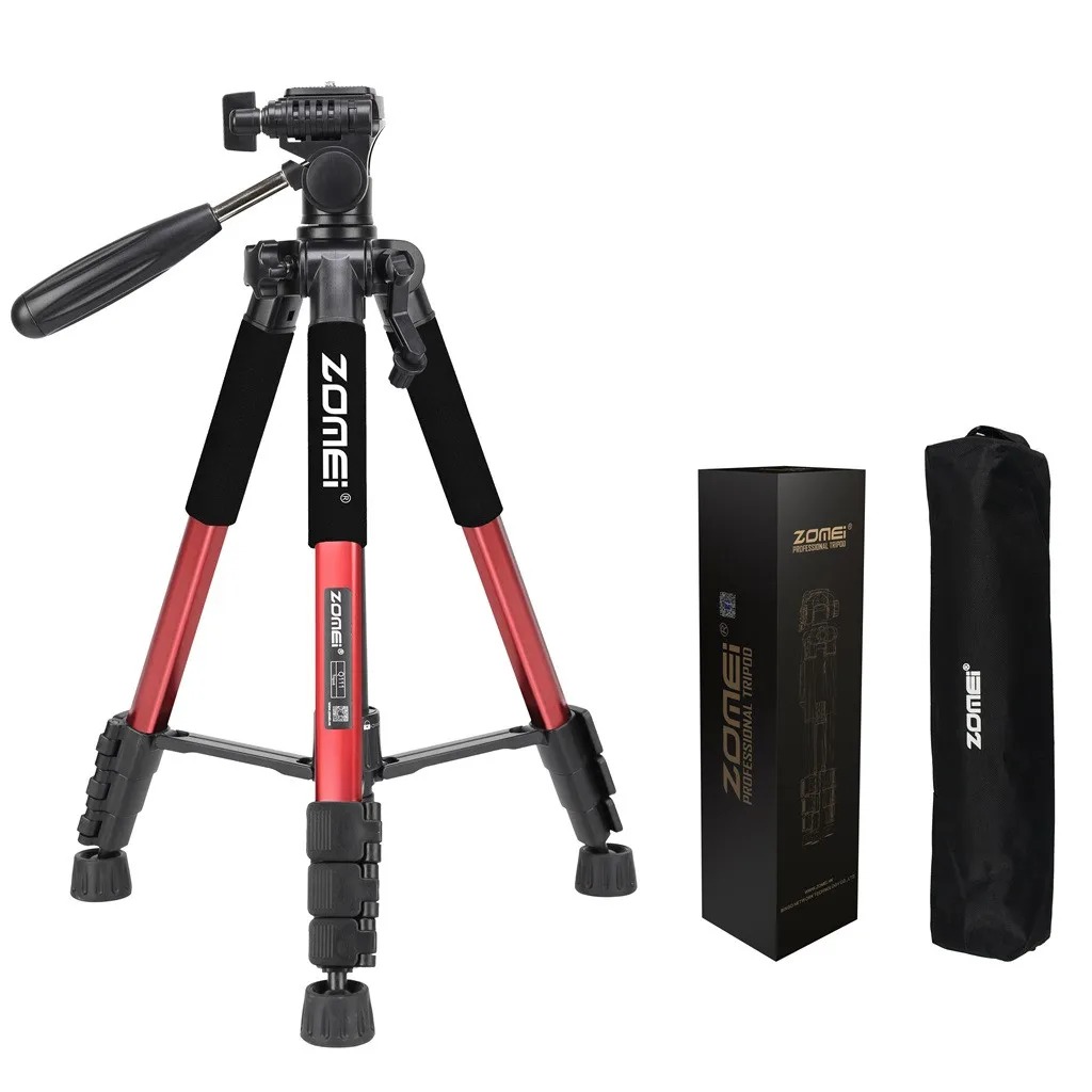 Портативный штатив для камеры из Сплава Al для Canon Nikon sony DV видео# T2 - Цвет: Red