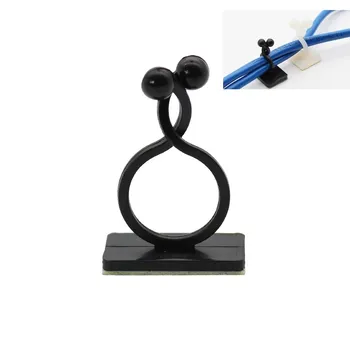 

10pcs Nylon adhesive wire clamp fasteners cable protector cord organizer plants Climbing vine guides clips Fixed support holder