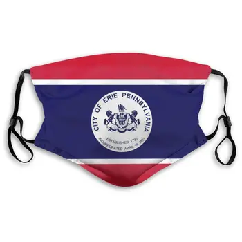

Erie Flag Masks With filter Washable & Reusable Anti Dust Breathable Mask With Adjustable Ear Loops for Men & Women