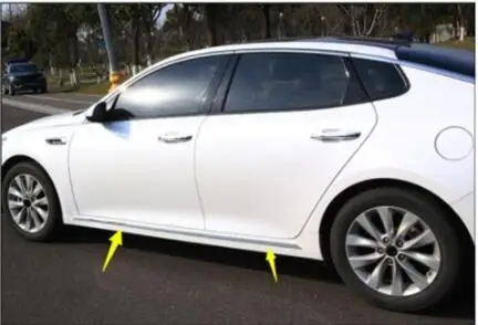 Для Kia K5 украшения тела специальная боковая юбка двери боковые полосы декоративные аксессуары