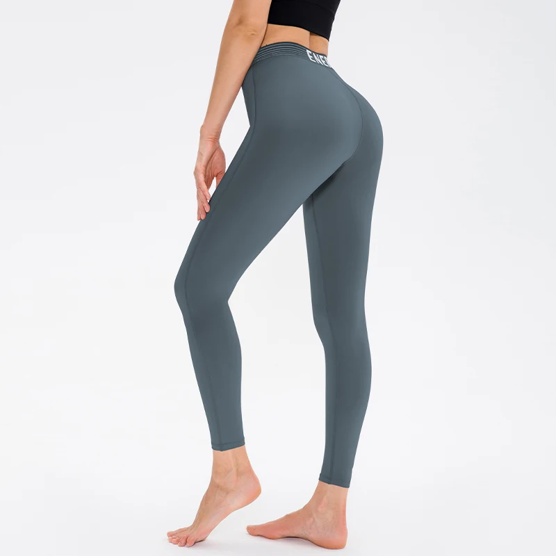 New Women's Sport Pants Yoga Seamless High Waist Leggings Elastic Training Push Up Sweat Tights Casual Scrunch Gym Run Clothing