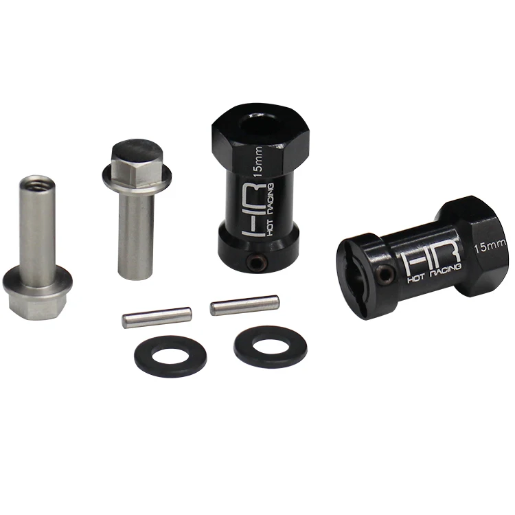 HR Axial SCX10 90046 Accessories Aluminum 12mm Hexagon Widened Adapter + 15mm Two