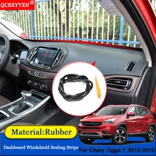 Автостайлинг анти-звуконепроницаемые не пропускающие шума Пылезащитная Приборная панель автомобиля Лобовое стекло уплотнительные полосы авто аксессуары для Chery Tiggo 7