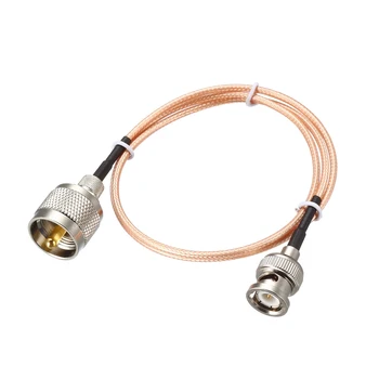 

uxcell RG316 Cable UHF (PL259) Male to BNC Male Antenna Radio Cable 50 ohm 0.5ft to 10ft