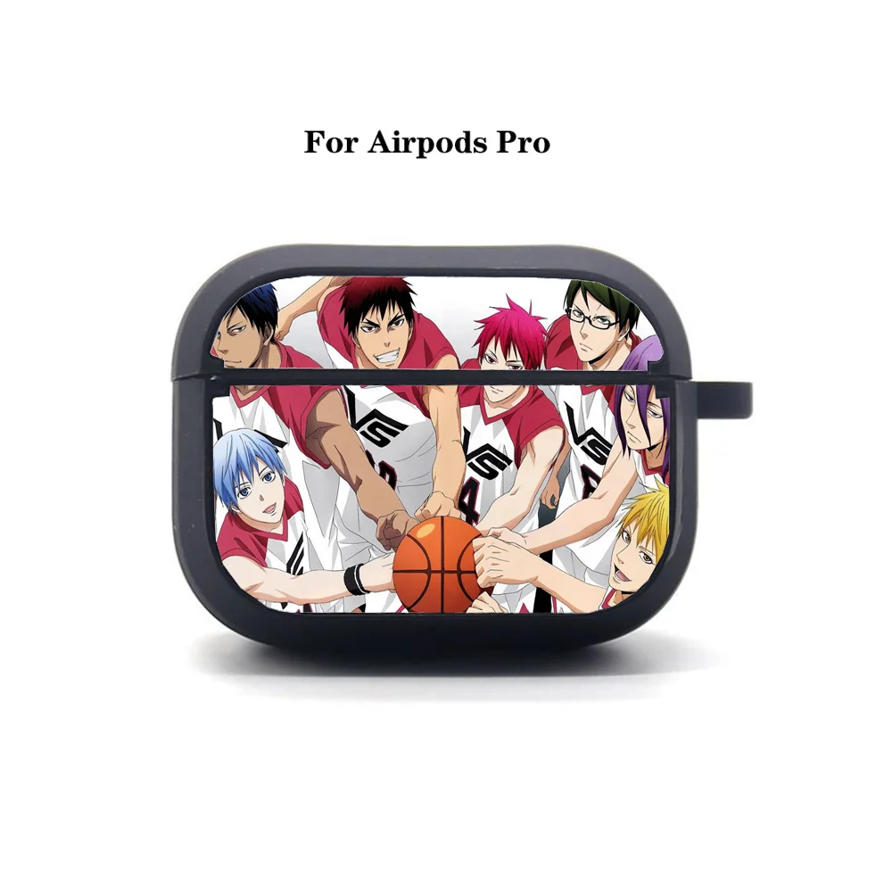 

AirPods Pro Earphone bag Anime Kuroko's Basketball AirPods Pro case Cover Apple Soft Silicone Bluetooth Protective Earphone Case