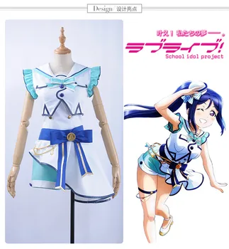 

Anime Lovelive Sunshine Aqours Kanan Matsuura Cosplay costume 6th Anniversary concert Dress Free shipping A