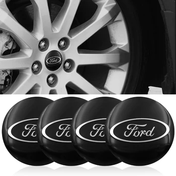 

4pcs car tire wheel center cover sticker car hub caps Car decoration For Ford mk2 mk3 mk4 mk5 mk7 fiesta FOCUS 2 3 4 5 Styling