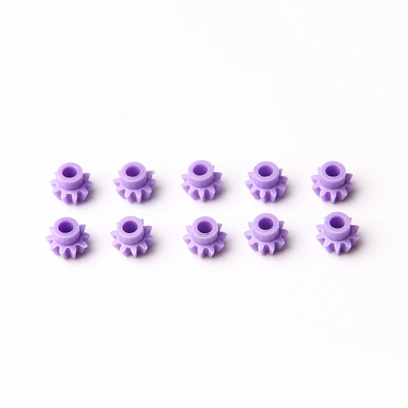 

10Pcs Motor Gear Set 10T Plastic Purple Pinion 10072 Spare Parts for Ailemao Mini 4WD Car Model