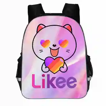 

Like App Backpack "LIKEE 1 (Like Video)" Bag Kids 3D Printed Zipper Kindergarten School Bags Russia Type 13 Inch Bookbag Fashion