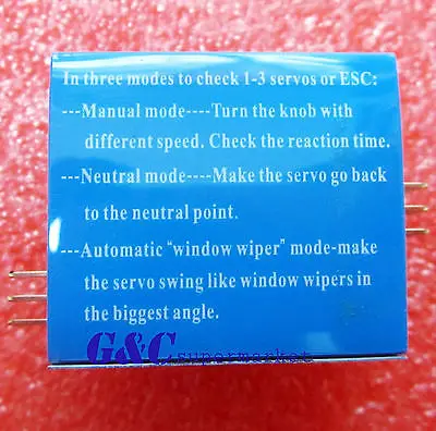 10pcs Mul Servo Teer 3CH ECS Csiency Maer Checker Speed Ctroler diy electronics