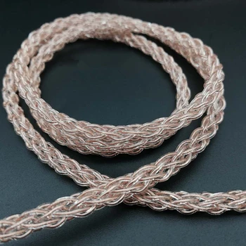 

5N single crystal copper 8 strands Fever grade headphone wire Line base Upgraded line OD3.8mm