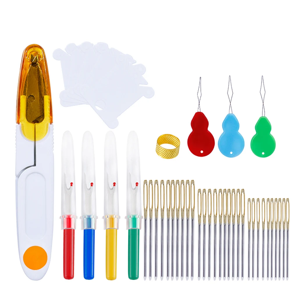 

2020 New Hand Needles With Seam Ripper Yarn Scissor Thimble Sewing Tools Set Accessories For Embroidery Quilting DIY Art Craft