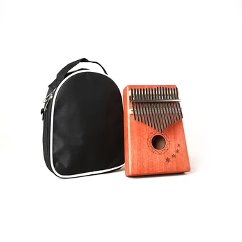 

Hot New 17-Tone Kalimba Thumb Piano Wood Mahogany Body Musical Instrument with Instructions Tune Hammer