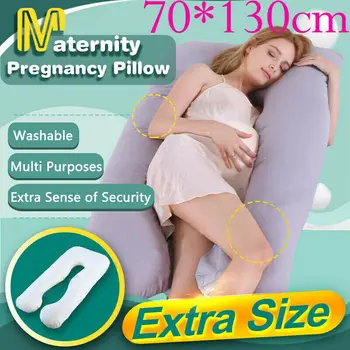 

Comfort U Shaped Pillow Full Body Maternity Pregnancy Removable And Washable Cotton Pillow For Multifunctional Pregnant Women