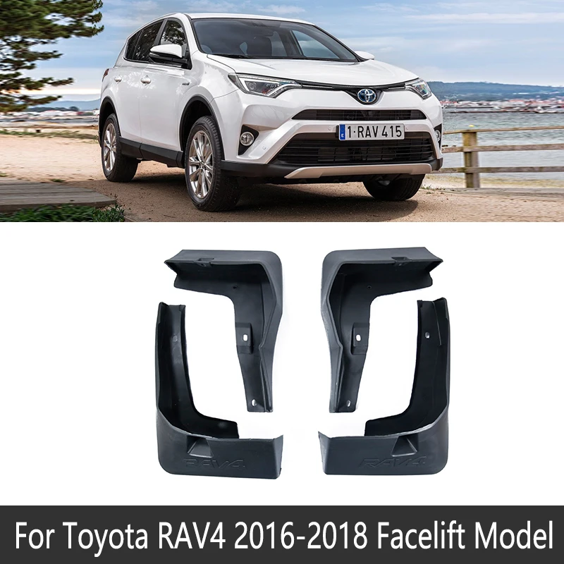 Брызговики для Toyota RAV4 RAV 4 XA20 20 XA30 30 XA40 40 XA50 50 2001~ Брызговики аксессуары - Название цвета: 2016-2018 XA40