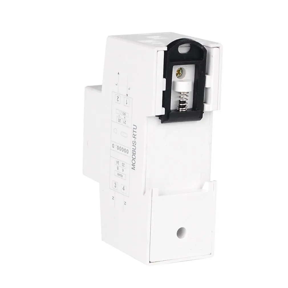 Intelligent RS485 Electric Power Meter Single Phase 2 Wire Energy Meter DIN Rail Mounting LCD Backlight Display AC 230V 5-80A
