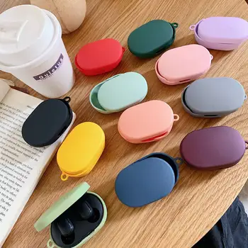 

for xiaomi airdots 2 tws Redmi Airdots s Case Luxury Solid color headset Case for Redmi AirDots 2 Case Hard cover