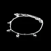 New Fashion 925 Sterling Silver Simple Exquisite Heart Pendant Anklets Women Jewelry Birthday Gift Summer Foot Chain Bracelets ► Photo 3/6