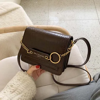 

PU Leather Vintage Crossbody Bags For Women 2020 Chain Messenger Shoulder Bag Ladies Purses and Handbags Cross Body