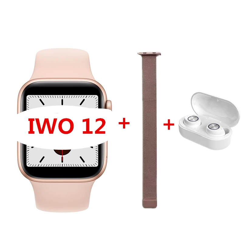 IWO 12 Bluetooth умные часы серии 5 1:1 Смарт часы 42 мм чехол для Apple iOS Android сердечного ритма кровяное давление VS IWO 8 9 10 11