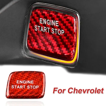 

Keyless Engine Button Cover Red Replacement For Chevrolet Corvette C7 2014-2019 Inner Durable