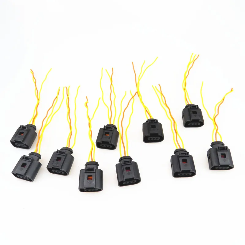 

AZQFZ Car A/C Pressure Sensor Cable Socket For VW Bora Polo Touran Golf Passat Q7 A3 Seat Leon Toledo Cordoba Fabia 3B0 973 703G