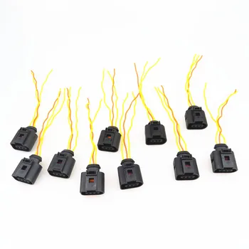 

AZQFZ Car A/C Pressure Sensor Cable Socket For VW Bora Polo Touran Golf Passat Q7 A3 Seat Leon Toledo Cordoba Fabia 3B0 973 703G