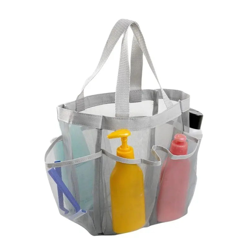 Oxford Cloth Shower Caddy Tote Quick Dry Organizer Bathroom Mesh Shower Bag Portable Toiletries