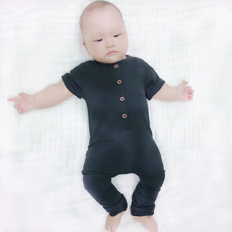 baby boy short sleeve jumpsuit