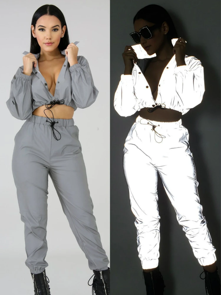 reflective womens tracksuit