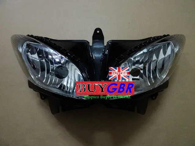 Для Yamaha FZ6S 2003-2009 04 05 06 07 08 фара в сборе 2003 2004 2005 2006 2007 2008 2009 прозрачный дым |
