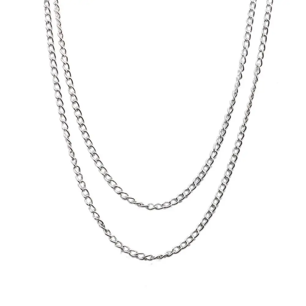Bronze/Silver/Black/Gold Sweater Chains Pocket Watch Necklace Chain