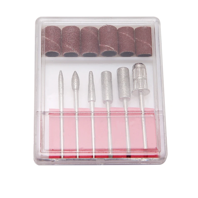 6 Pcs Nail Art Drill Bit Sand Replacement Grinding Head Polish Manicure Tool U90F