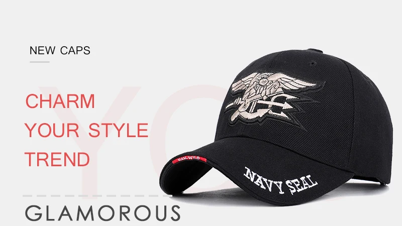New High Quality Badge Embroidery Baseball Cap NAVY SEAL Casual Hat Spring Man Woman Cotton Adjustable Dad Hat Male Trucker