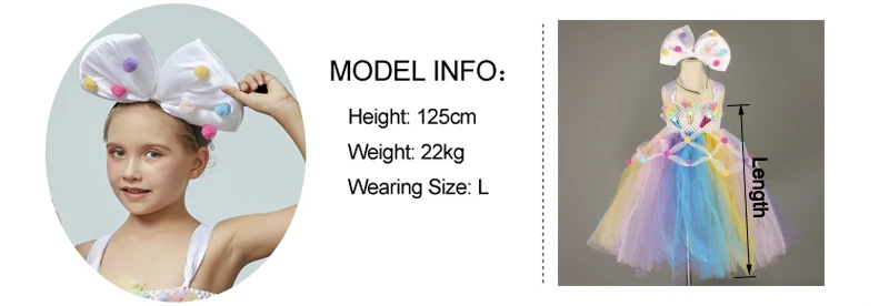 Ice Cream Applique Girls Tutu Dress with Bow Pom-pom Design Kids Sweet Birthday Party Holiday Tulle Dress Children Food Costume (10)