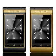TKEXUN G10 роскошный флип мобильный телефон 3,0 дюймовый сенсорный экран двойной дисплей две sim-карты русская клавиатура Сотовый телефон